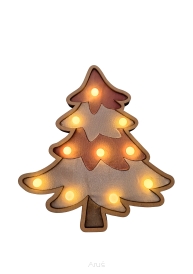 RĘCZNIE ROBIONA Choinka LED 20cm UROKLIWA Dekoracja Świąteczna