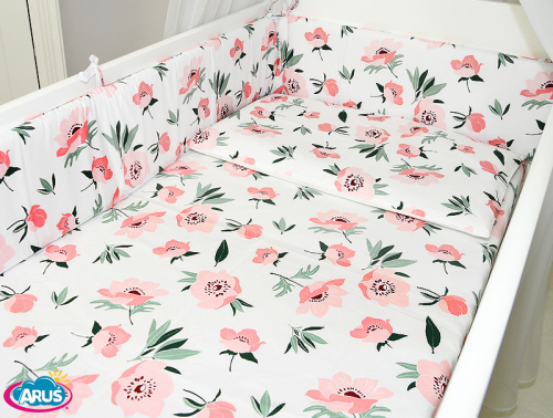 ARUŚ 3 el. pościel do łóżeczka 120*90 (163-calineczka)