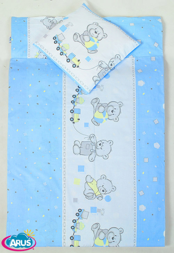 5 pościel do przedszkola 80*220 z workiem+gratis (niebieskie misie cukierki)