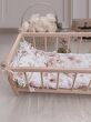 Łóżeczko dla lalek kołyska + komplet pościeli (romantic) - 7