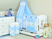 ARUŚ 6 el. pościel bawełniana 120*90 (34-niebieskie misie cukierki)