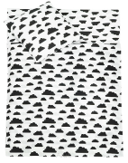 2 pościel do przedszkola 80*220 +gratis (czarne chmurki na białym)