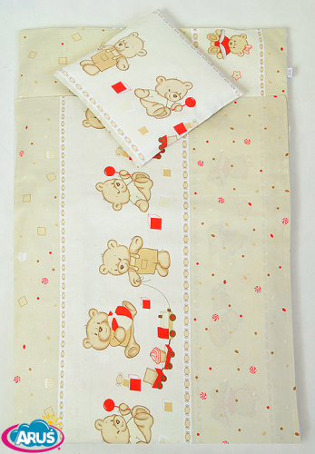 5 pościel do przedszkola 80*220 z workiem+gratis (beżowe misie cukierki)