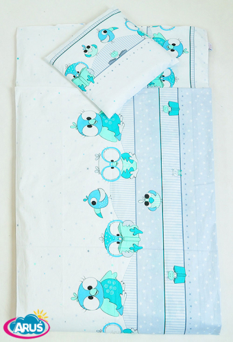 4 pościel do przedszkola 80*220 +gratis (turkusowe sowy NOWE)