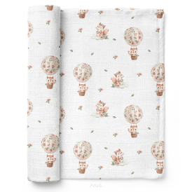 Pieluszka pielucha bambusowa 75x75 (wiewiórki)