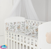 8 el. Pościel do łóżeczka Tobiasz (popielata wiewiórka)