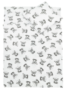 2 pościel do przedszkola 80*220 +gratis (czarne pandy  na białym)