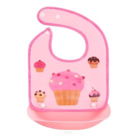Bocioland Śliniak EVA z kieszonką MUFFIN 