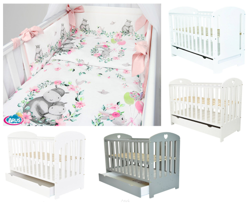 11 el.łóżeczko z szufladą/tapczanik SISI POLA LILI materac pościel 