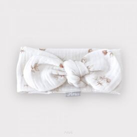 Opaska na główkę bawełniane plumetti (fragile peony)