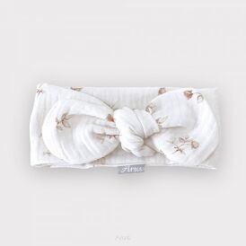 Opaska na główkę bawełniane plumetti (fragile peony)