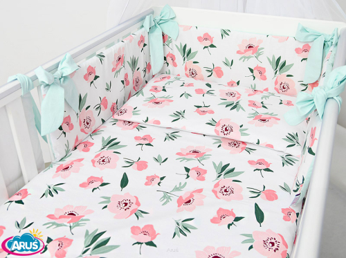 7 el.Pościel do łóżeczka 120x90 dwustronna 