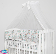 8 el. Pościel do łóżeczka Tobiasz (różyczki białe)