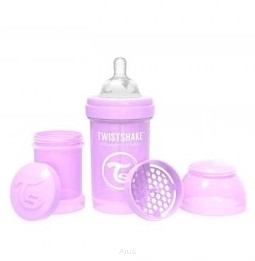 Twistshake Butelka antykolkowa 180 ml PASTELOWY FIOLET