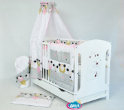 Baldachim materiałowy (owca z sercem różowa)