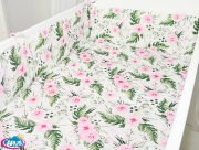 ARUŚ 4 el. pościel do łóżeczka 120*90 (157-różowy garden)