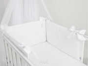 2 el. Pościel do łóżeczka 120x90 "Koronka" biała