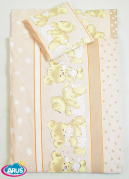 5 pościel do przedszkola 80*220 PROMO (beżowy miś z podusią)