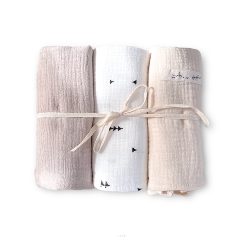 Otulacze pieluszki muślinowe Double Gauze zestaw 3szt (C1)