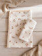 Kocyk Muślinowy z Koronką Double Gauze 100x75 - Soft Beige Garden - 8