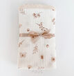 Kocyk Muślinowy z Koronką Double Gauze 100x75 - Soft Beige Garden - 3