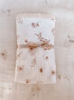 Kocyk Muślinowy z Koronką Double Gauze 100x75 - Soft Beige Garden - 5