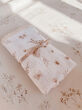 Kocyk Muślinowy z Koronką Double Gauze 100x75 - Soft Beige Garden - 4