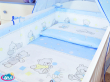 ARUŚ 4 el. pościel do łóżeczka 120*90 (34-niebieskie misie cukierki) - 2