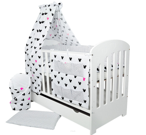 4 el.Pościel do łóżeczka 120x90 