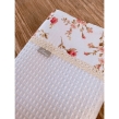 Zestaw wafelek koc + podusia Bunny (biały +dzika róża) - 4