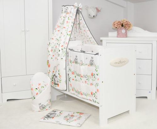 ARUŚ 4 el. pościel do łóżeczka 120*90 (166-hipcie brzoskwinia)