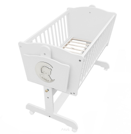 Kołyska dziecięca, dla dziecka LEO biała