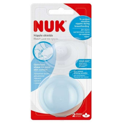 NUK Silikonowe osłonki brodawek sutkowych rozmiar M 2 sztuki