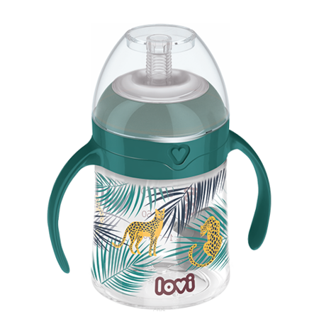 Pierwszy kubek z obciążoną słomką LOVI 150 ml Jungle Vibes​ 35/366