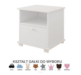 Szafka nocna biała