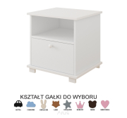 Szafka nocna biała