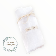 Otulacz pieluszka muślinowa Double Gauze 1szt (biała))