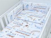 ARUŚ 3 el. pościel do łóżeczka 120*90 (156-ciuchcia brązowa)