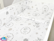 ARUŚ 3 el. pościel do łóżeczka 120*90 (148-wianuszki popielate)