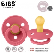 BIBS smoczek uspokajający kauczukowy 0+ S (coral)