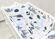 2 el. pościel do kołyski (samochody w górach)