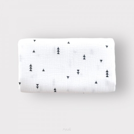 Prześcieradło muślinowe do gondoli, do wózka, do kosza mojżesza (trójkąty)