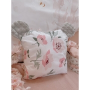 Poduszka przytulanka MIŚ (popiel minky +calineczka)