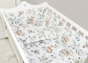 2 el. pościel do kołyski (popielata wiewiórka)