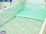 ARUŚ 3 el. pościel do łóżeczka 120*90 (109-mietowe serca)