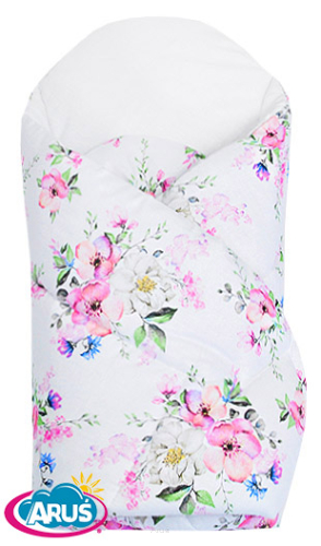 Rożek becik usztywniony MODUŁOWA (kwiat jabłoni biały)