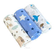 Pieluchy pieluszki flanelowe zestaw 3szt (A)