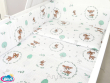 ARUŚ 4 el. pościel do łóżeczka 120*90 (146-wianuszki zielone) - 2