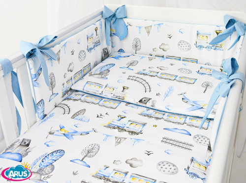 3 el.Pościel do łóżeczka 120x90 dwustronna 