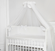 2 el. Pościel do łóżeczka Tobiasz (poszewki) (koronka biała)